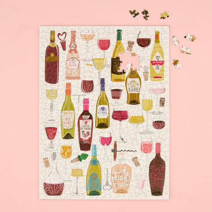 Wine Tasting 500 Piece Puzzle, Mother's Day Gift, Wine Lover
