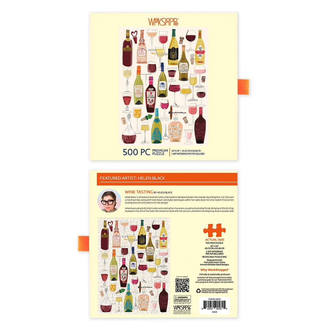Wine Tasting 500 Piece Puzzle, Mother's Day Gift, Wine Lover