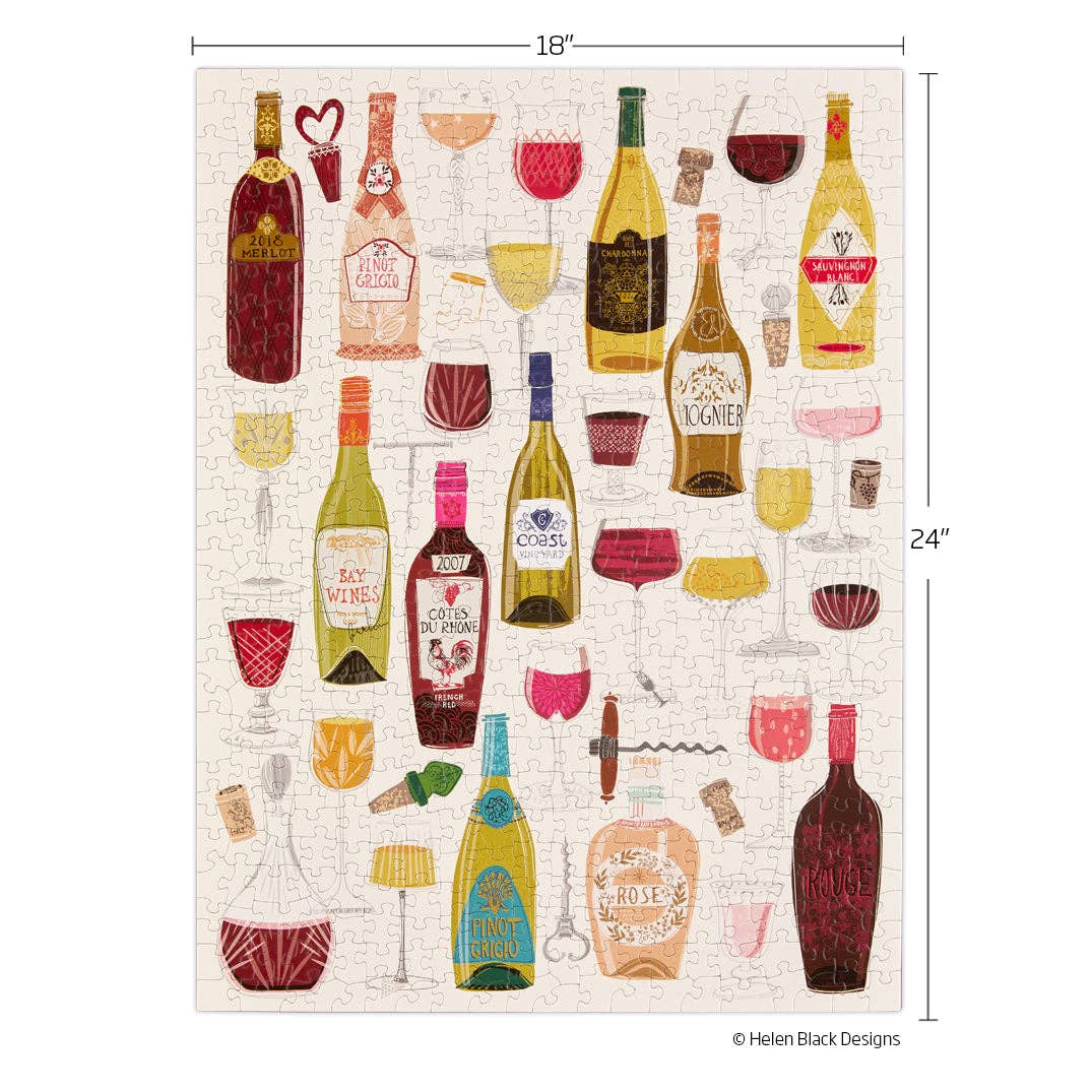 Wine Tasting 500 Piece Puzzle, Mother's Day Gift, Wine Lover