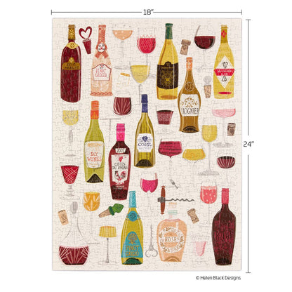 Wine Tasting 500 Piece Puzzle, Mother's Day Gift, Wine Lover