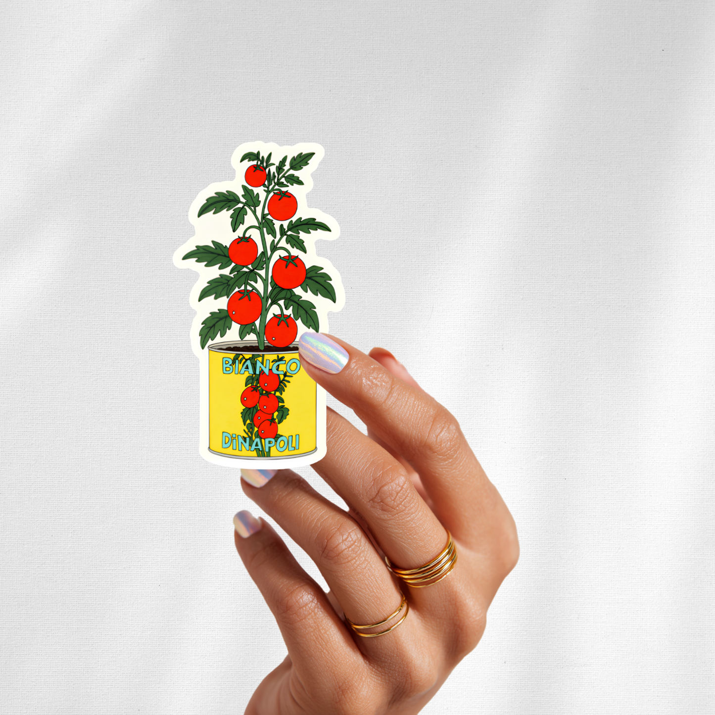 Tomato Plant Sticker – Vintage San Marzano Tomato Can Garden