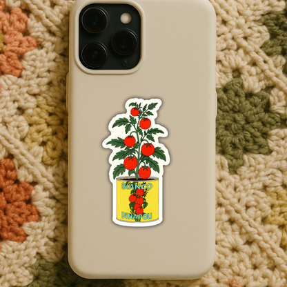 Tomato Plant Sticker – Vintage San Marzano Tomato Can Garden