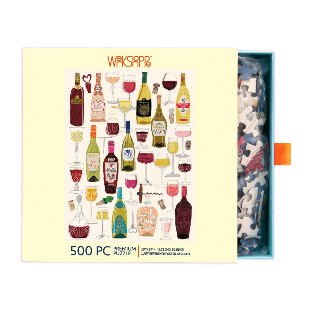 Wine Tasting 500 Piece Puzzle, Mother's Day Gift, Wine Lover