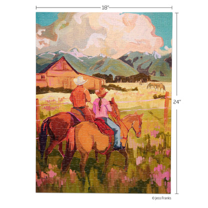 Saddle Up 500 Piece Puzzle Gift for Horse Lover