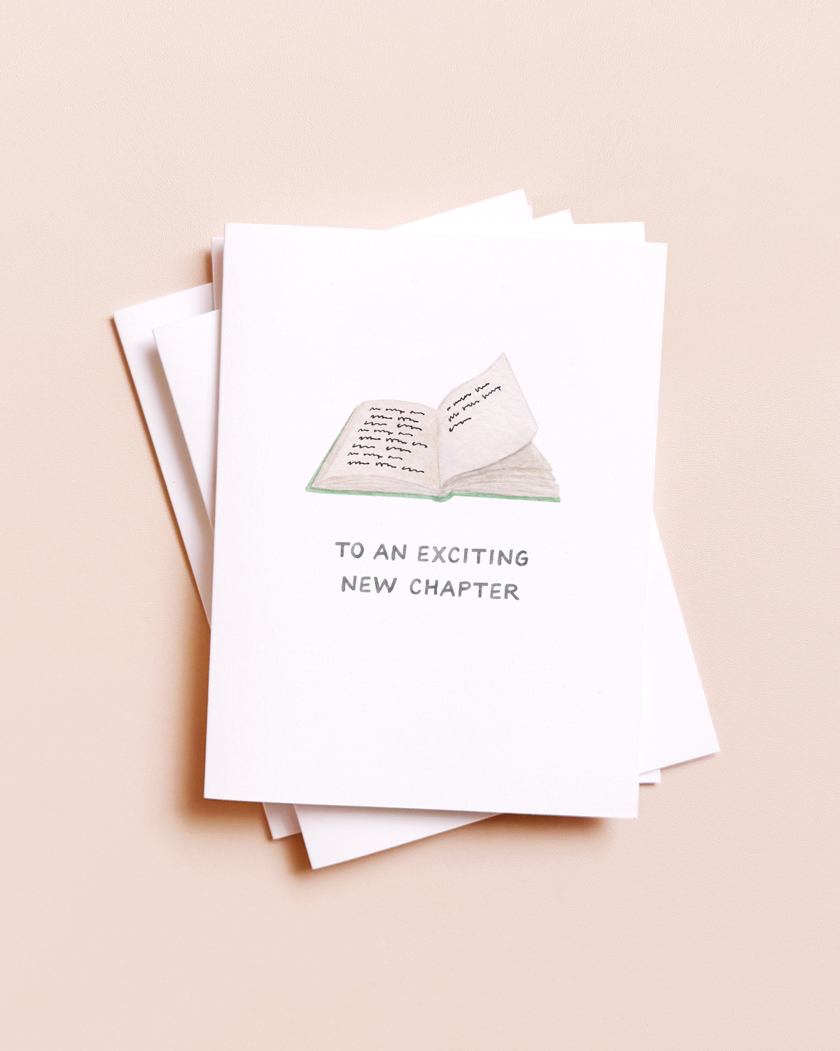 New Chapter — Book Pun Congrats / Grad / Retirement Card