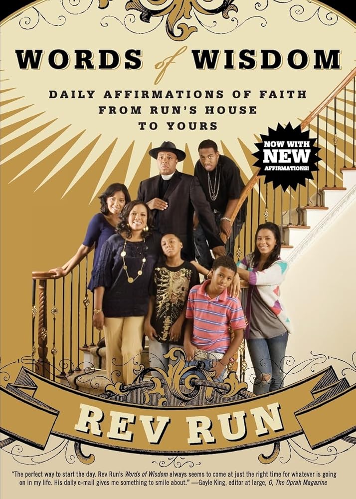 Words of Wisdom: Daily Affirmations of Faith from Run's House to Yours – Christian Motivation and Encouragement for Peace and Blessings cover image