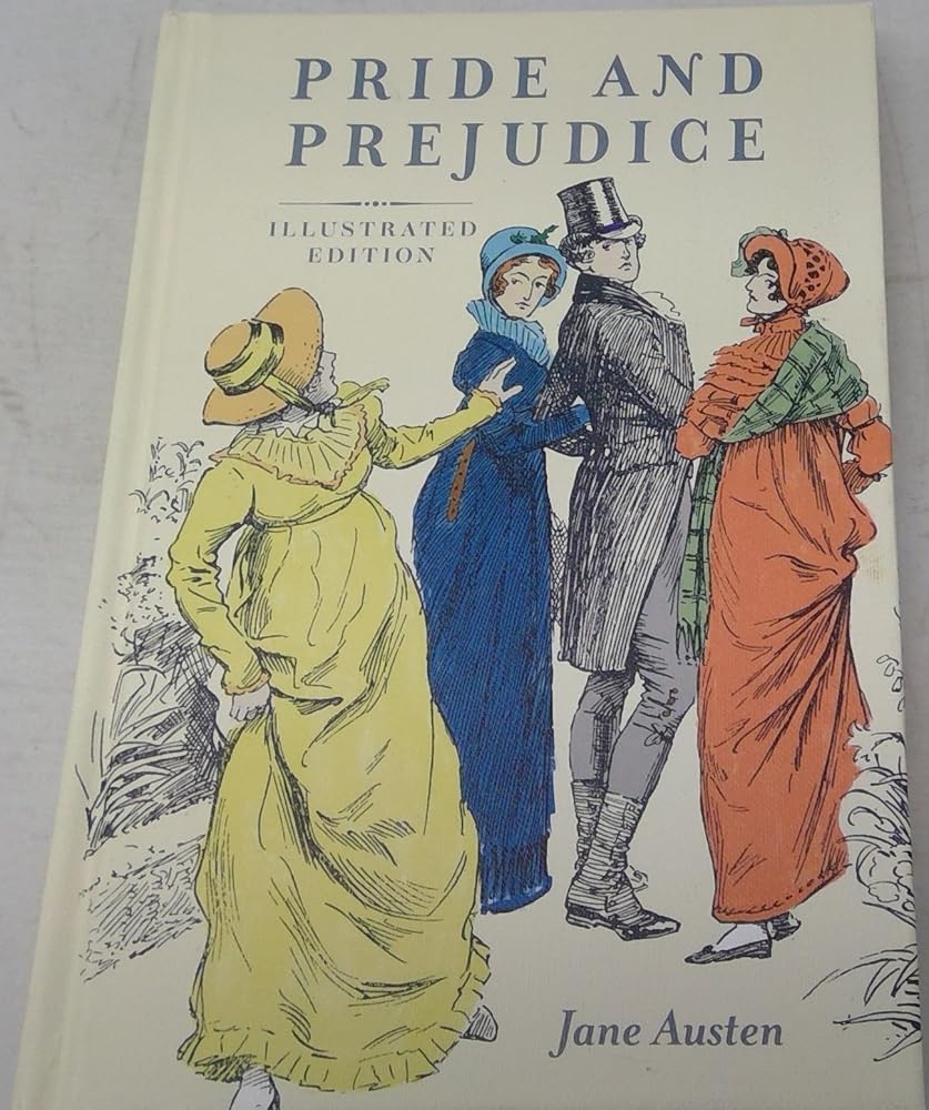 Pride and Prejudice Illustrated Edition by Jane Austen cover image