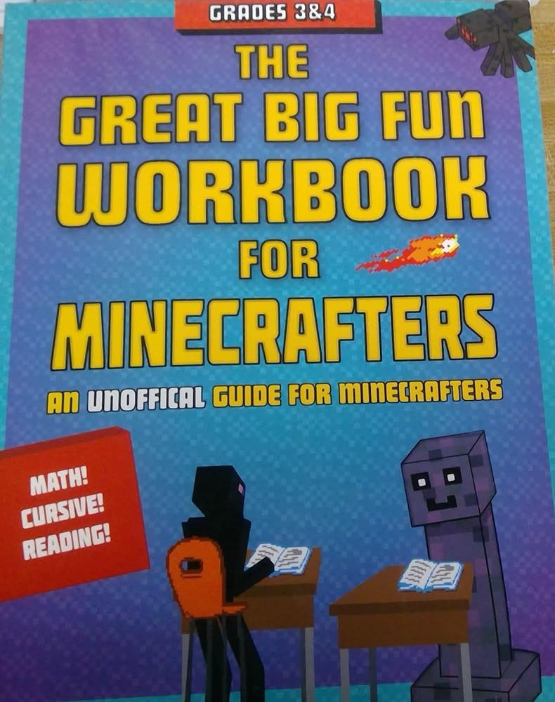 The Great Big Fun Workbook For Minecrafters: Grades 3 & 4 cover image