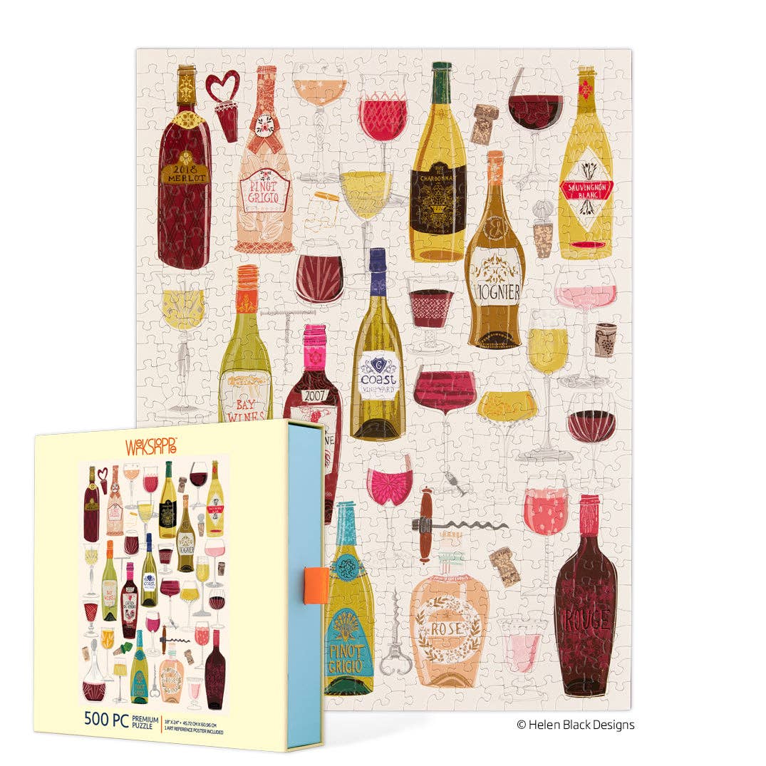 Wine Tasting 500 Piece Puzzle, Mother's Day Gift, Wine Lover