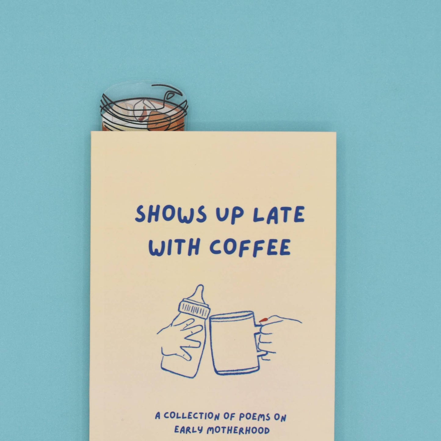 Iced Coffee Die Cut Bookmark