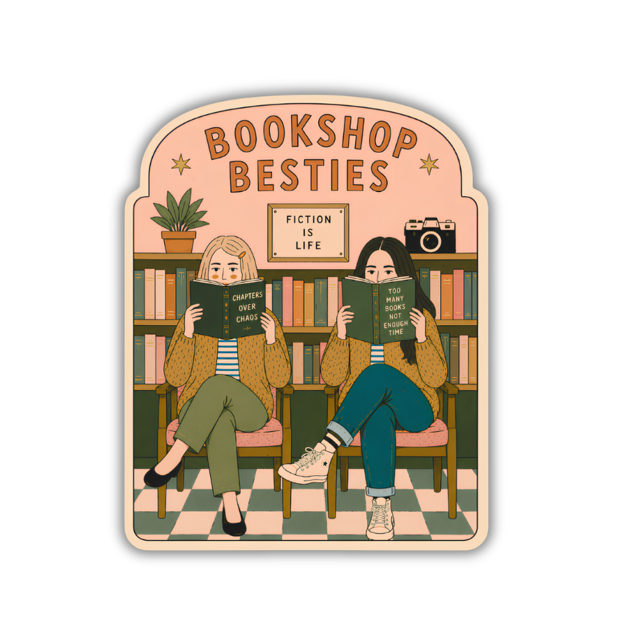 Bookshop Besties Sticker –Book Lover Friendship Reading Club
